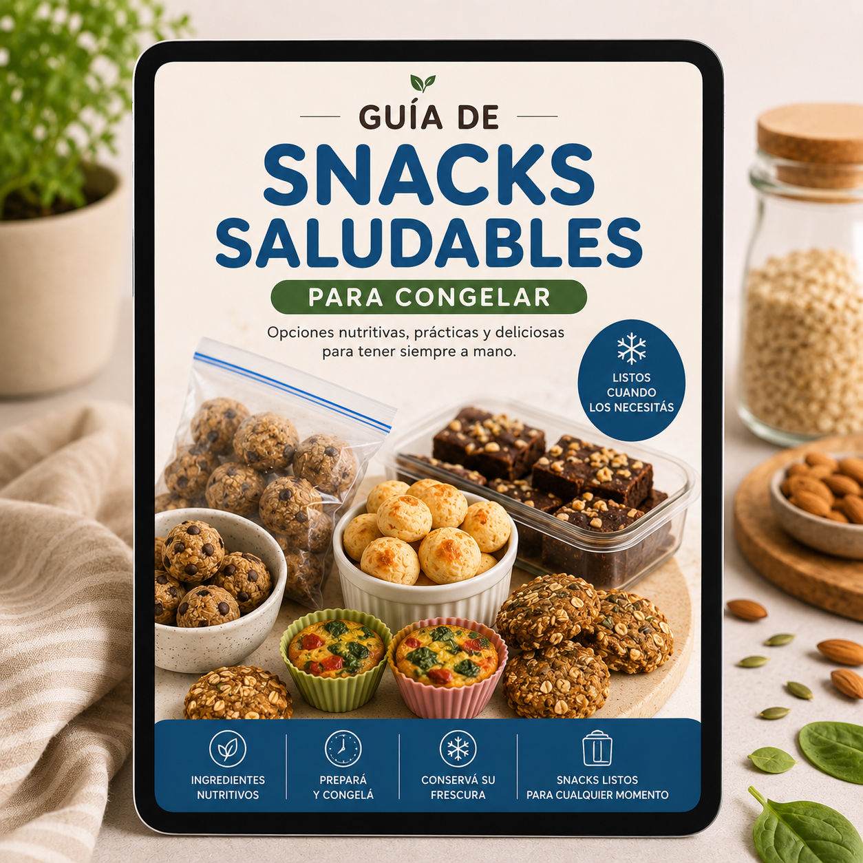 Bono #3: Snacks Saludables para Congelar