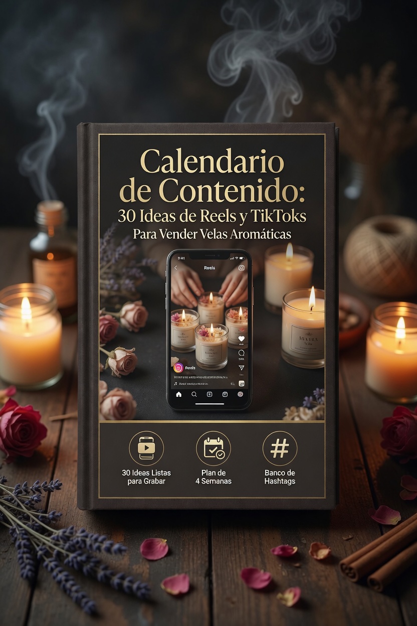 Bono #1: Calendario de Contenido TikToks y Reels para Vender tus Velas