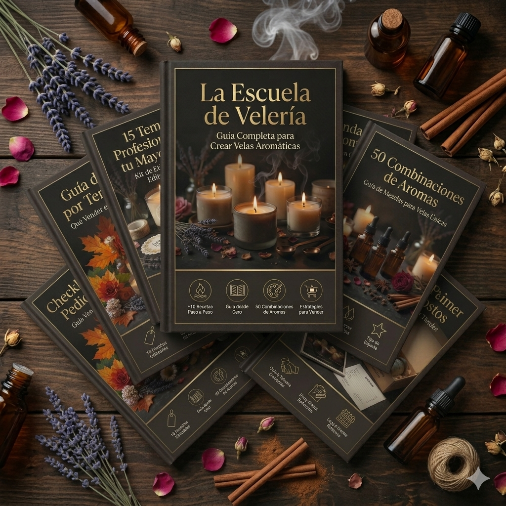 Escuela de velería: guía completa para crear velas aromáticas