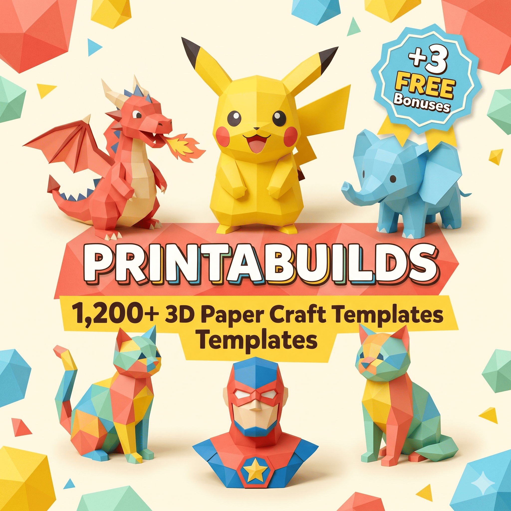 PrintaBuilds: The Ultimate 3D Paper Craft Bundle