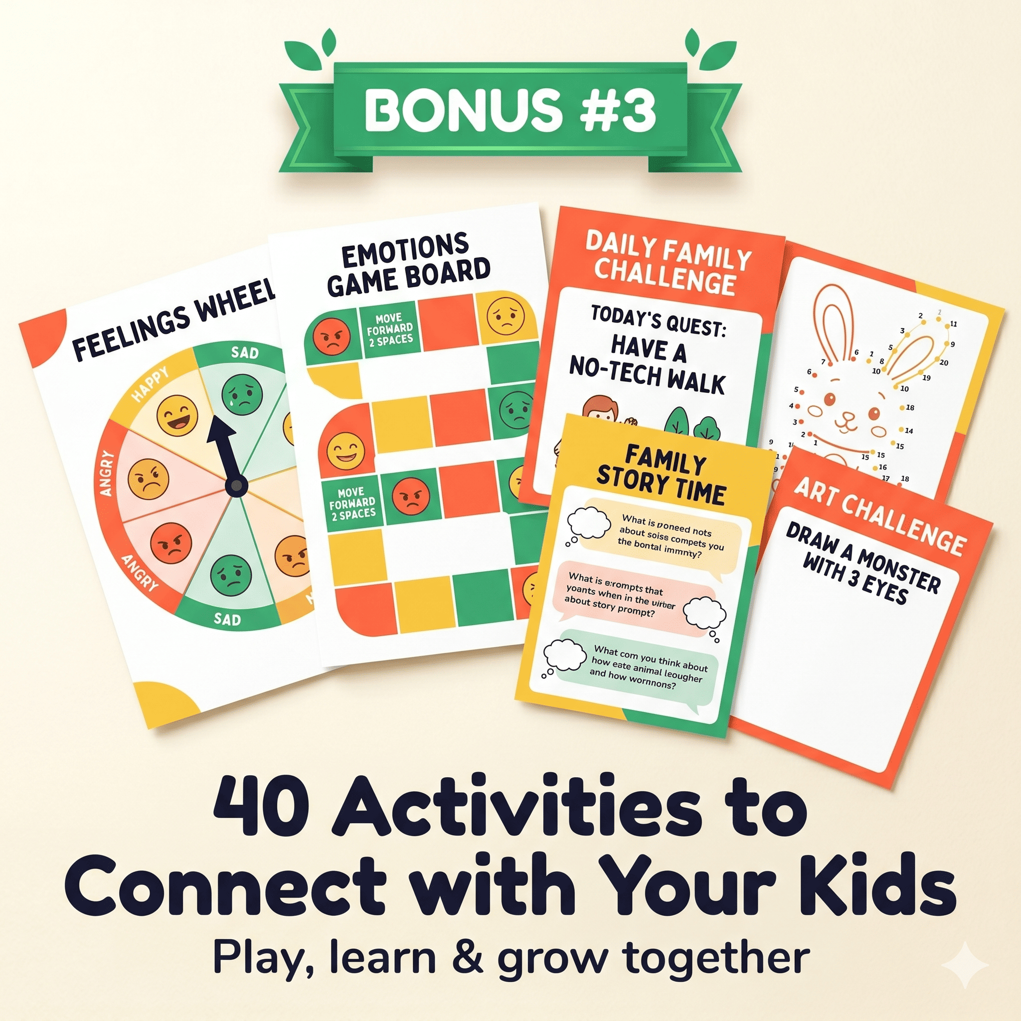 Bonus #3: 40 Activities to Connect with Your Kids