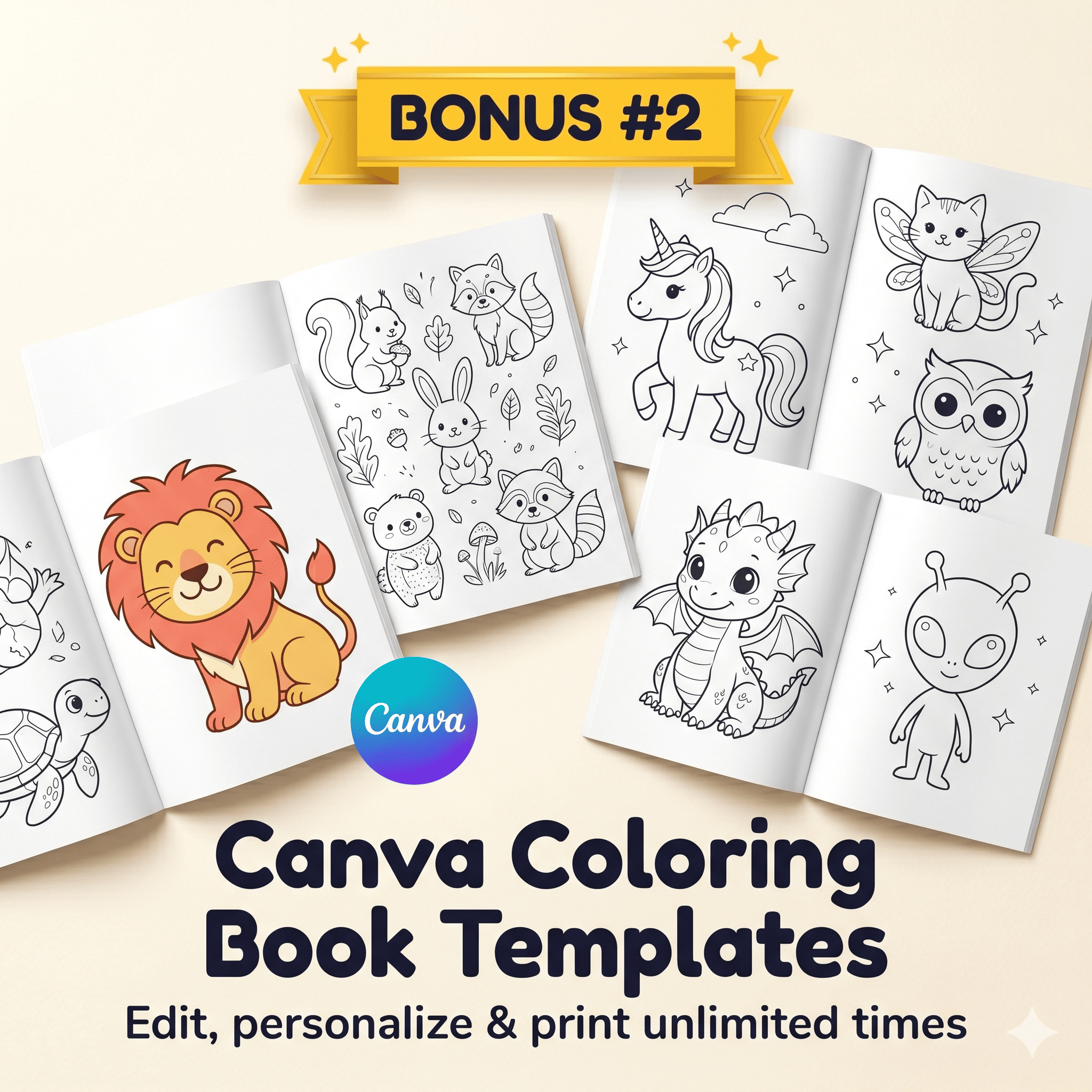 Bonus #2: Canva Coloring Book Templates