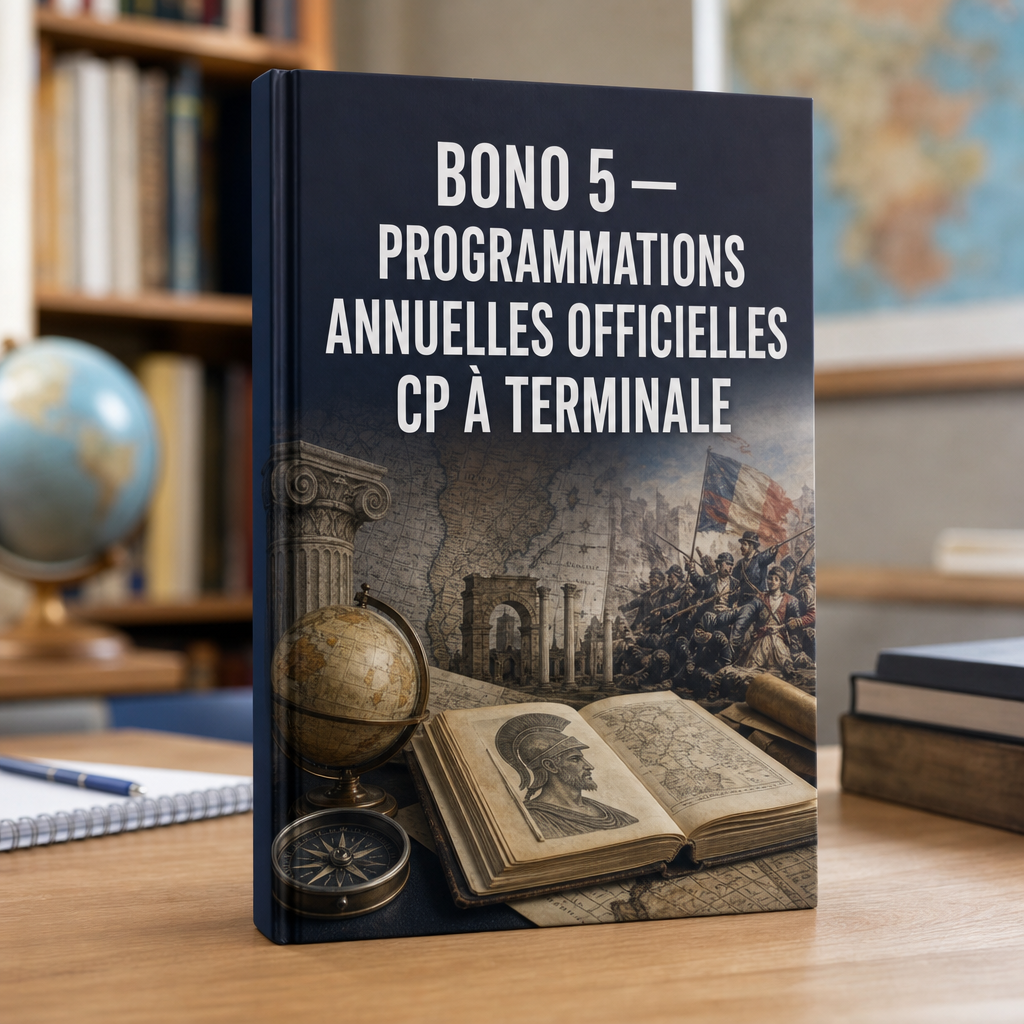 Bonus #5: PROGRAMMATIONS ANNUELLES OFFICIELLES CP À TERMINALE