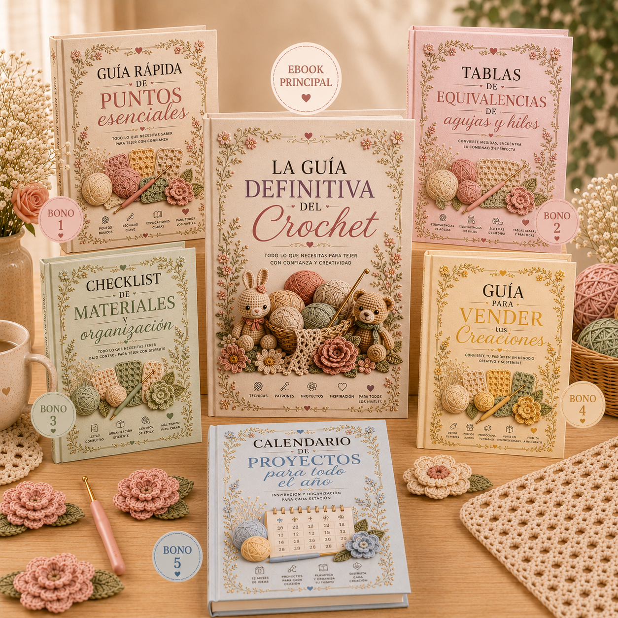 La Guía Definitiva del Crochet + 5 BONOS DE REGALO 🎁