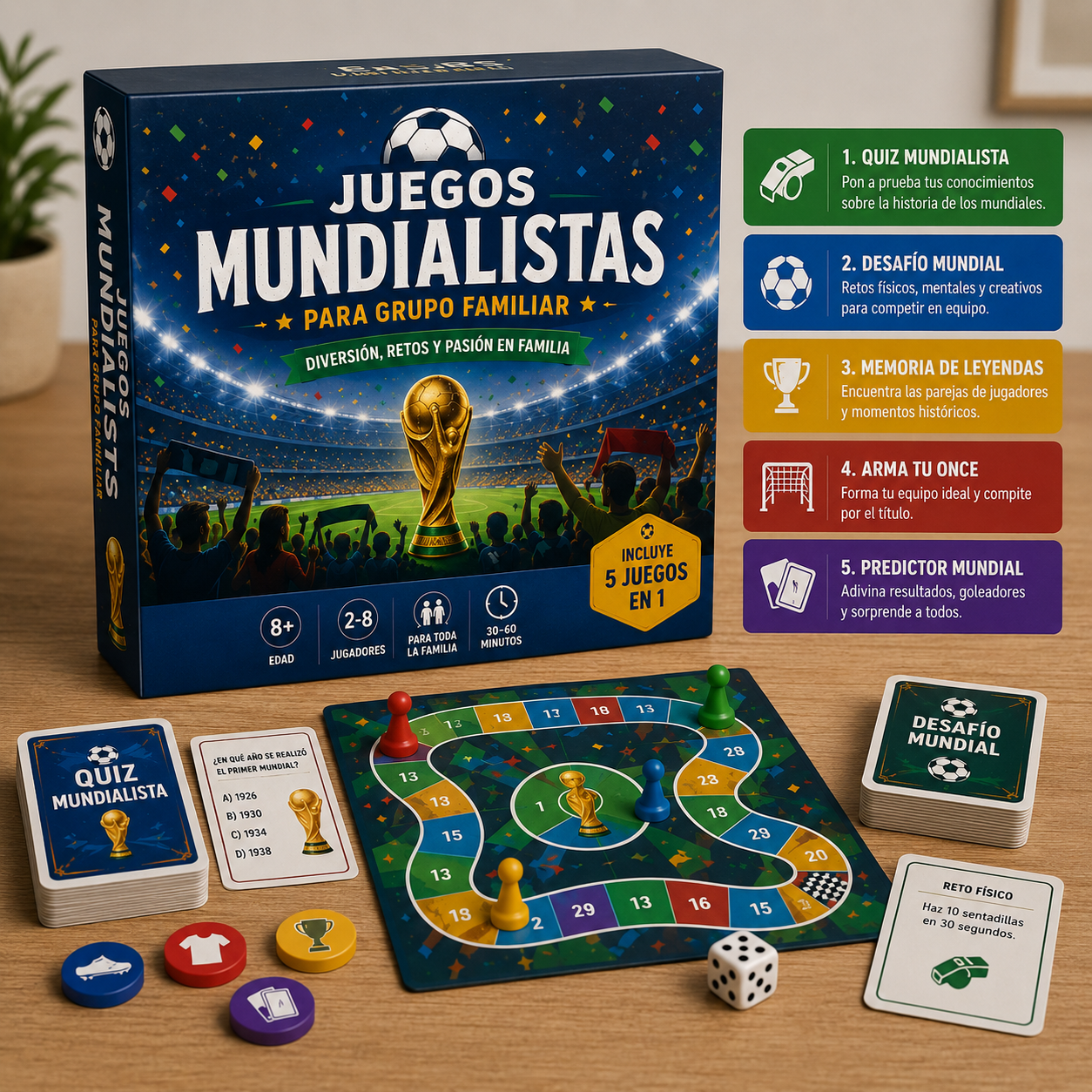 Juegos Mundialistas para Grupo Familiar