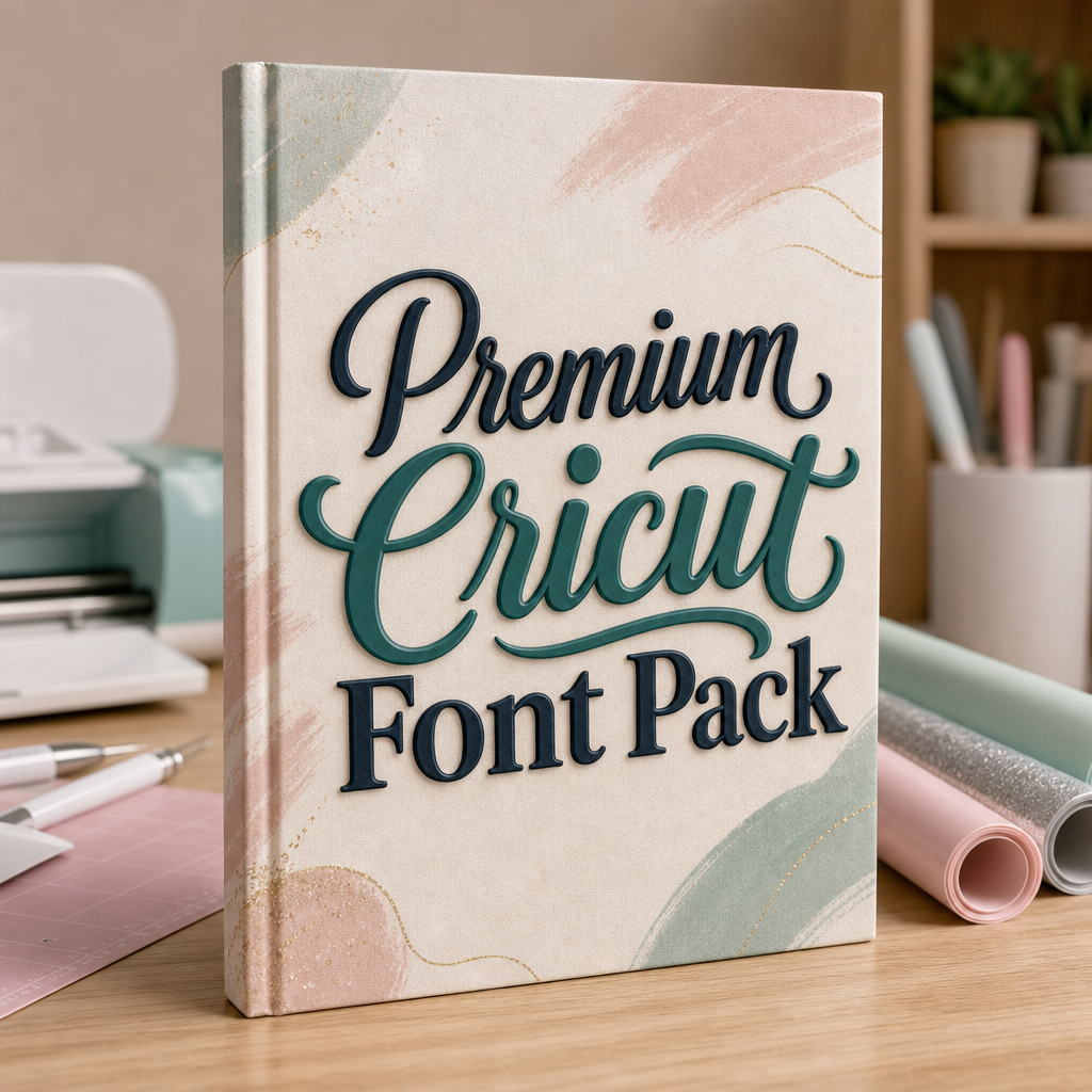 Bonus #1: Premium Cricut Font Pack