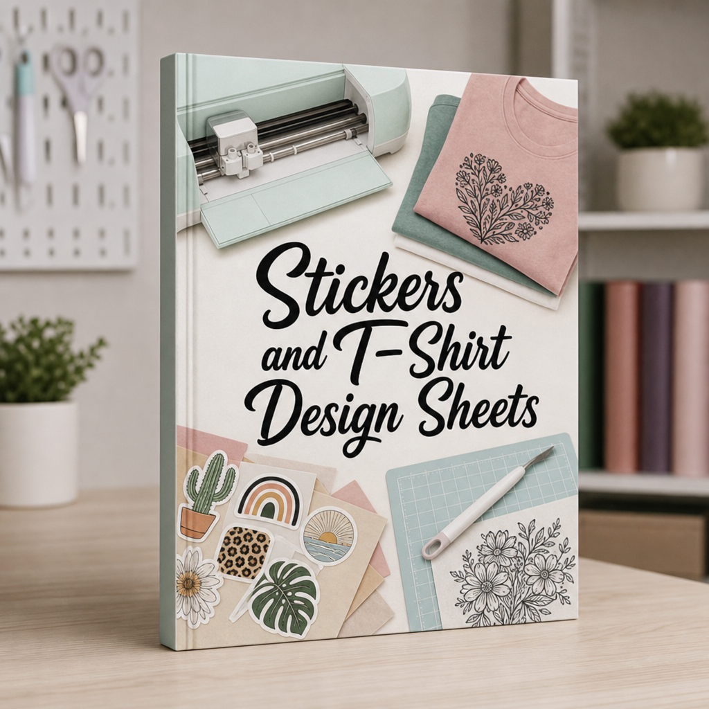 Bonus #3: Stickers and T-Shirt Design Sheets