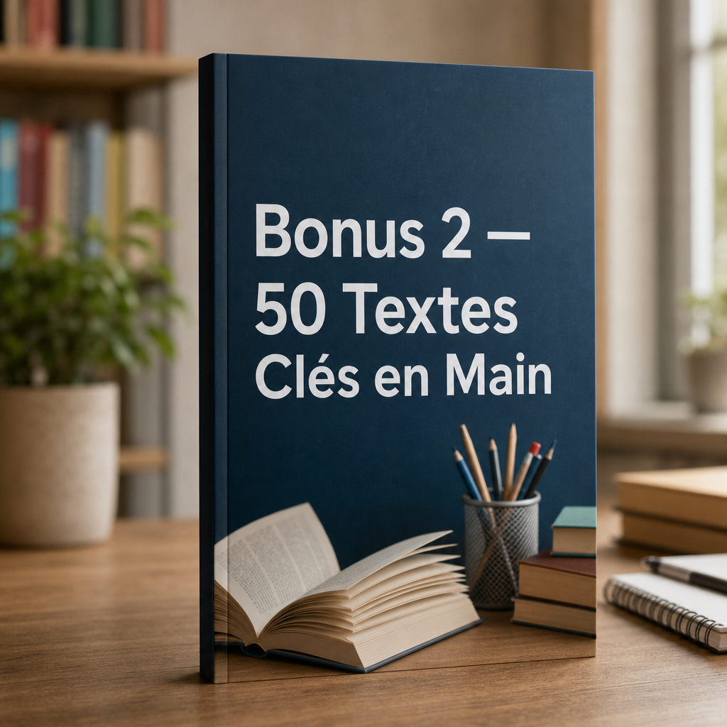 Bonus #2: 50 Textes Clés en Main