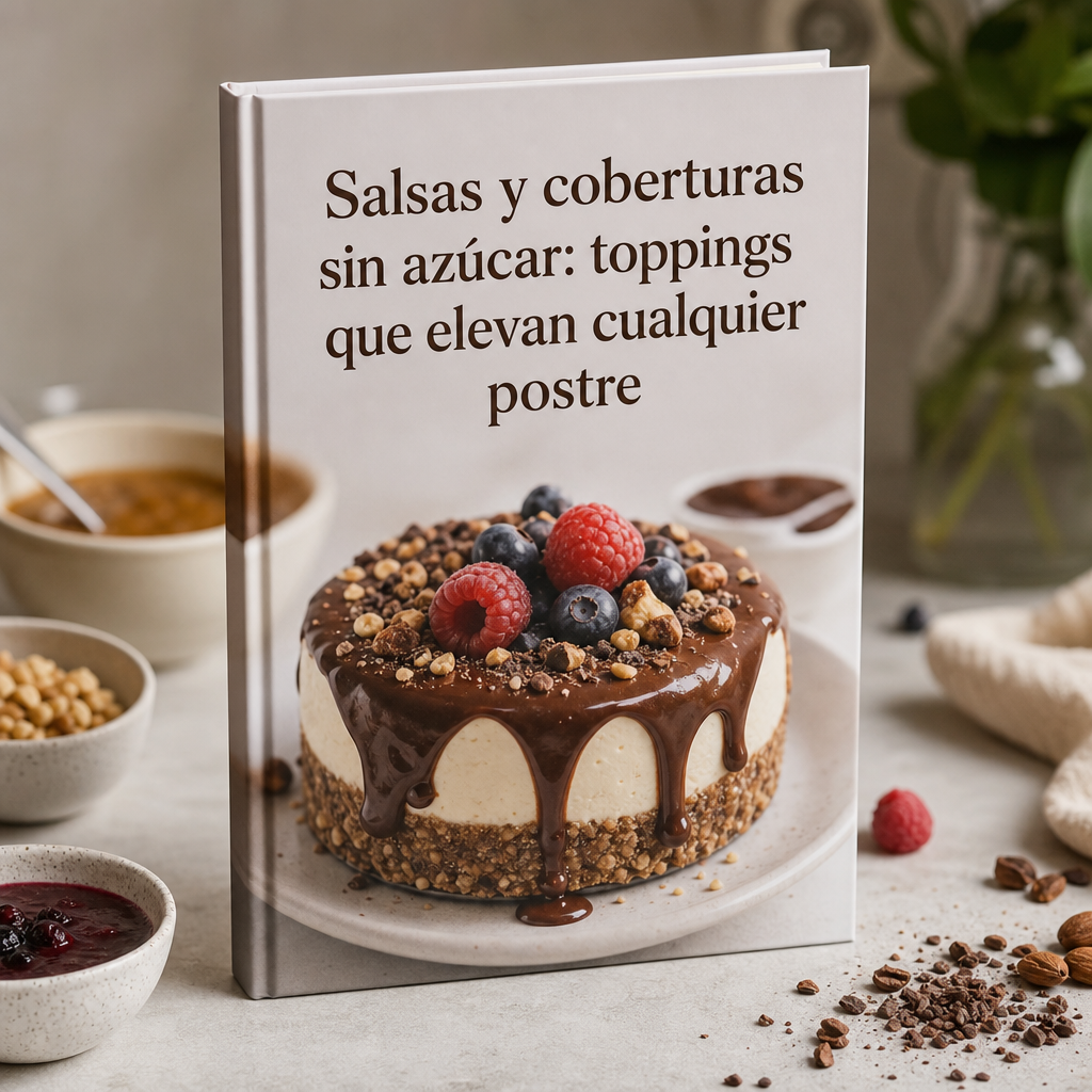 Salsas y coberturas sin azúcar: toppings que elevan cualquier postre