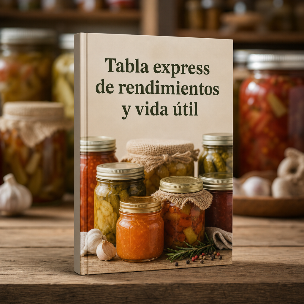 Bono #3: Tabla express de rendimientos y vida útil