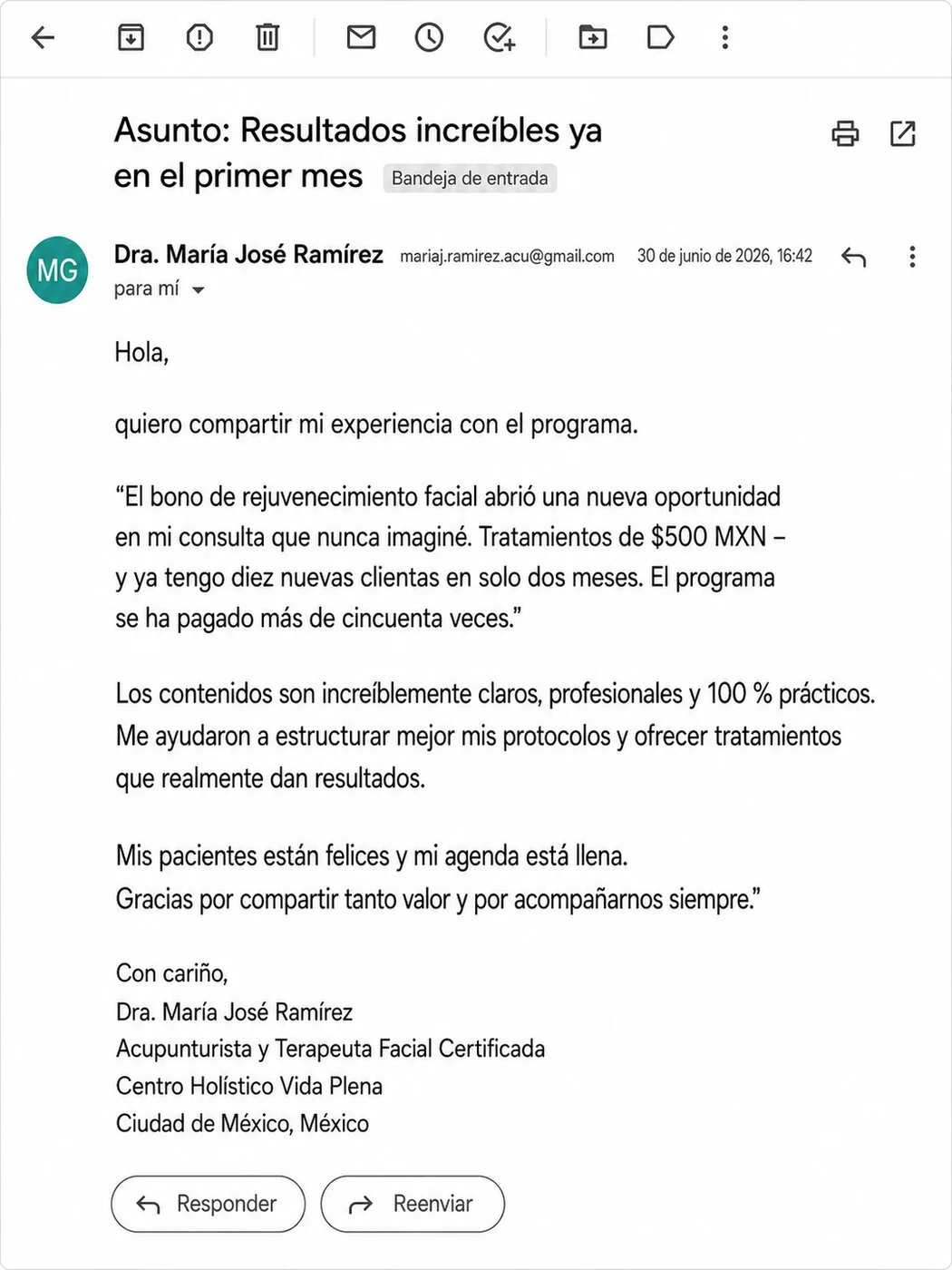 Testimonio de cliente