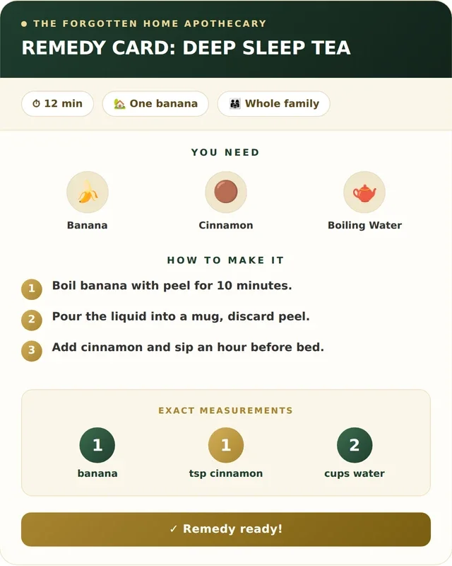 Remedy card: Deep Sleep Tea — ingredients, steps and exact measurements