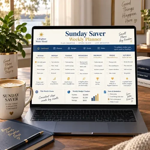Sunday Saver Weekly Planner