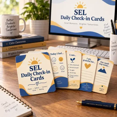 SEL Daily Check-in Cards