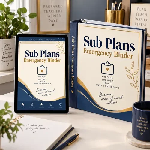 Sub Plans Emergency Binder