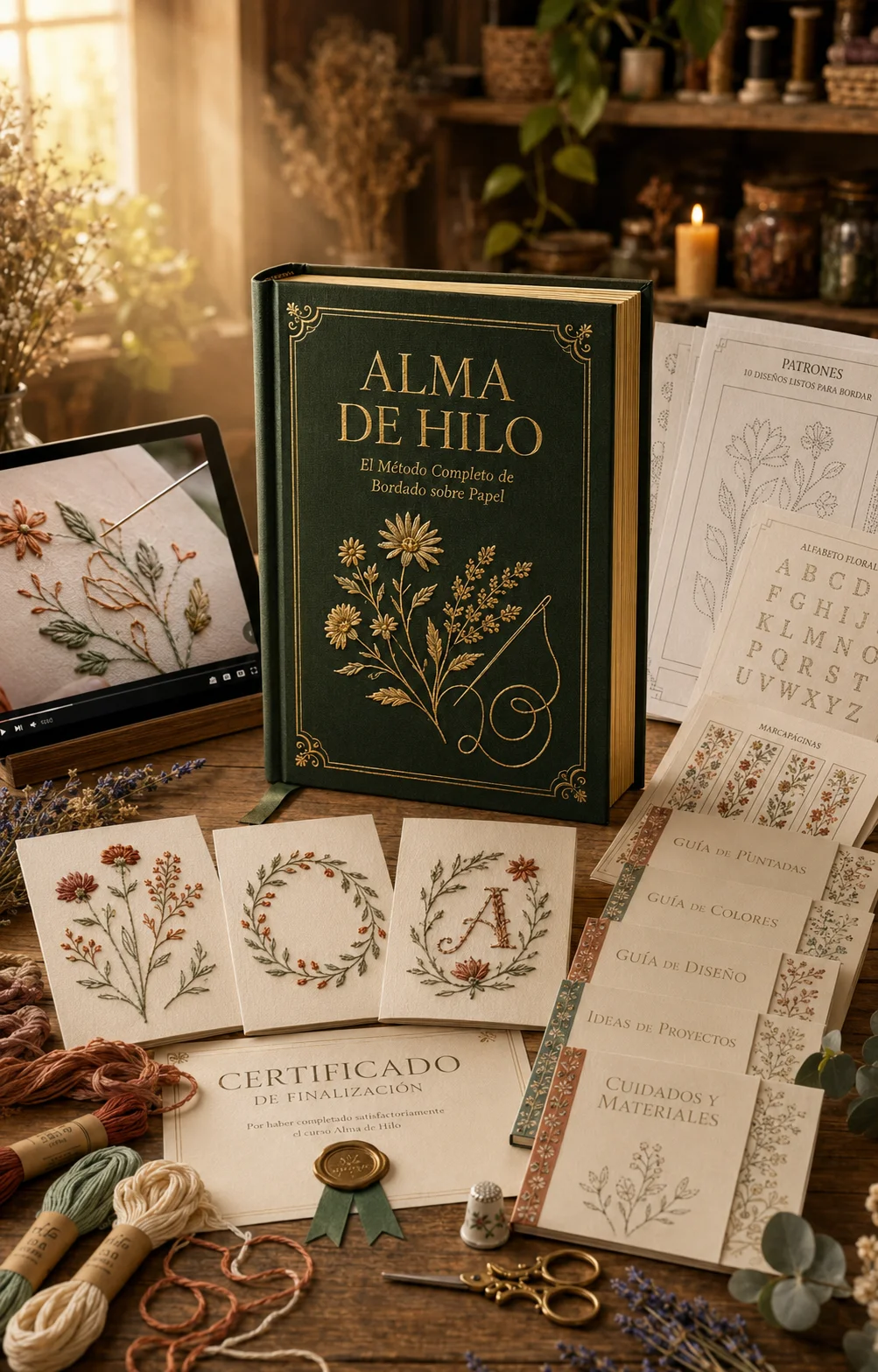 Ricamo su Carta — pacchetto completo