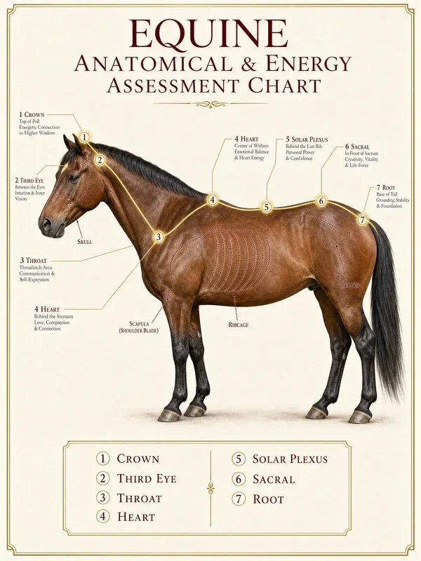 Horse Anatomical & Energy Assessment Chart preview