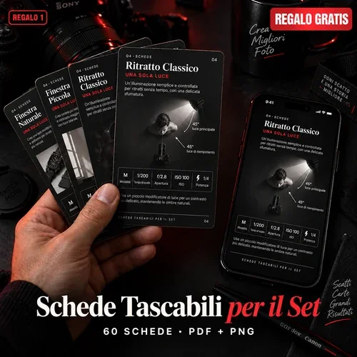 Schede tascabili per il set