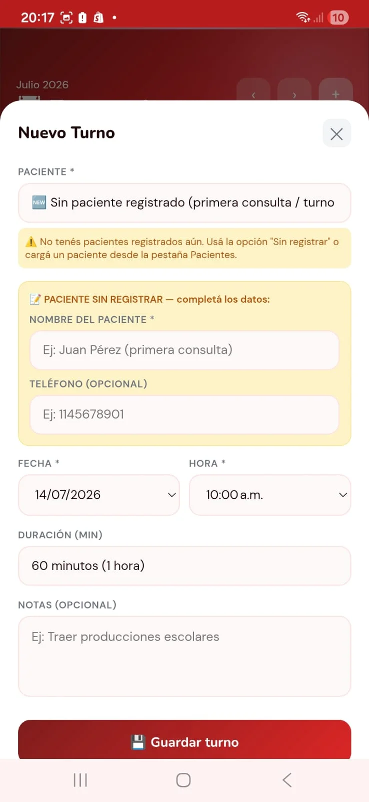 Fono Lista por dentro 18