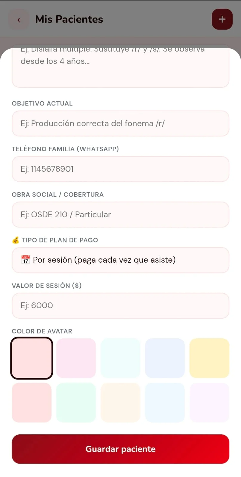 Fono Lista por dentro 20