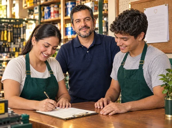 Paso 2: el dueño socializa el reglamento y sus trabajadores firman el recibido