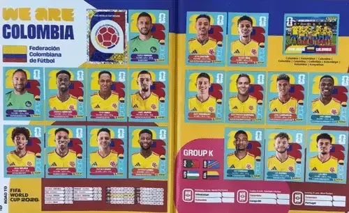 Figuritas Colombia Copa 2026