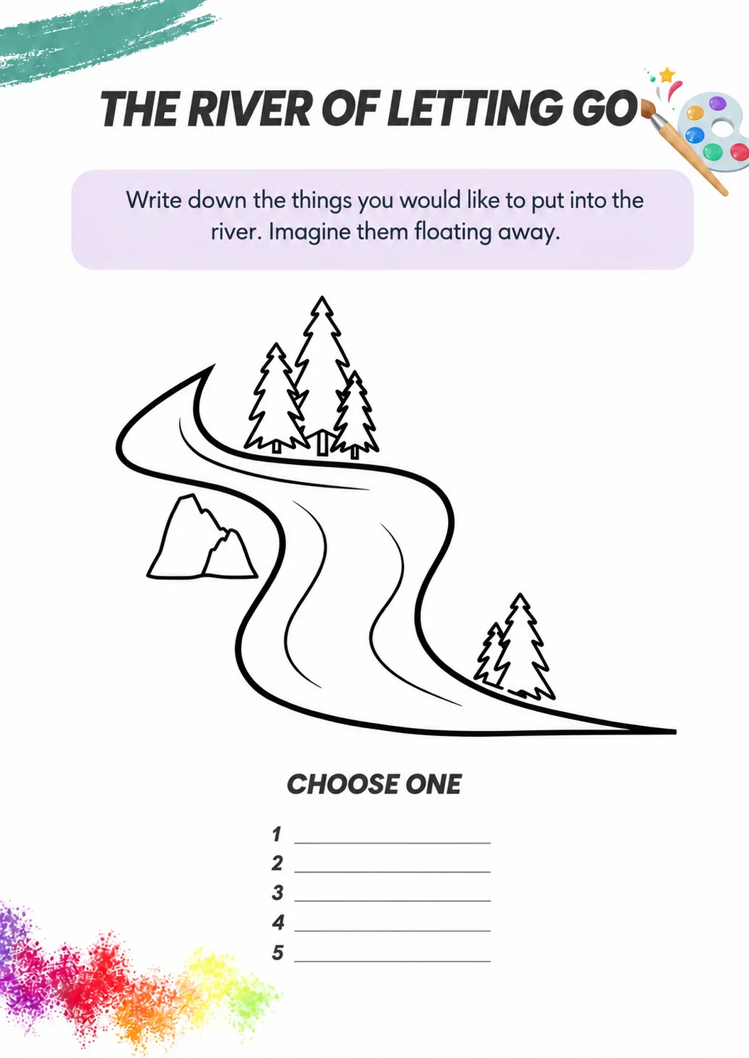 Activity from the Art Therapy Handbook