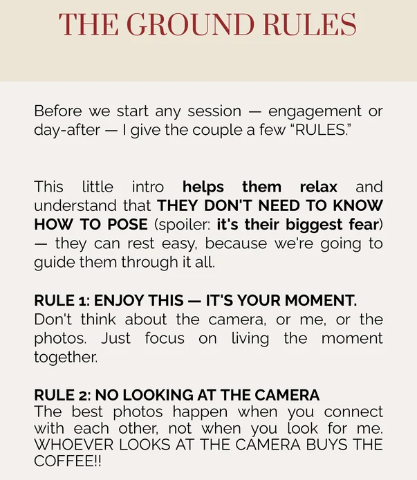Inside the guide: the 4 Golden Rules