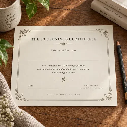 The 30 Evenings Certificate
