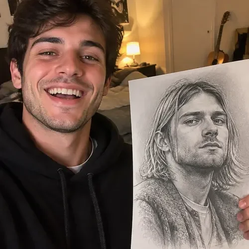 Pencil drawing made by a student following the method