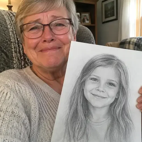 Pencil drawing made by a student following the method