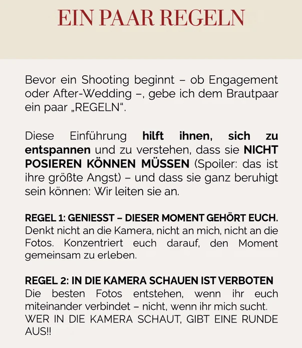 Im Guide: die 4 goldenen Regeln