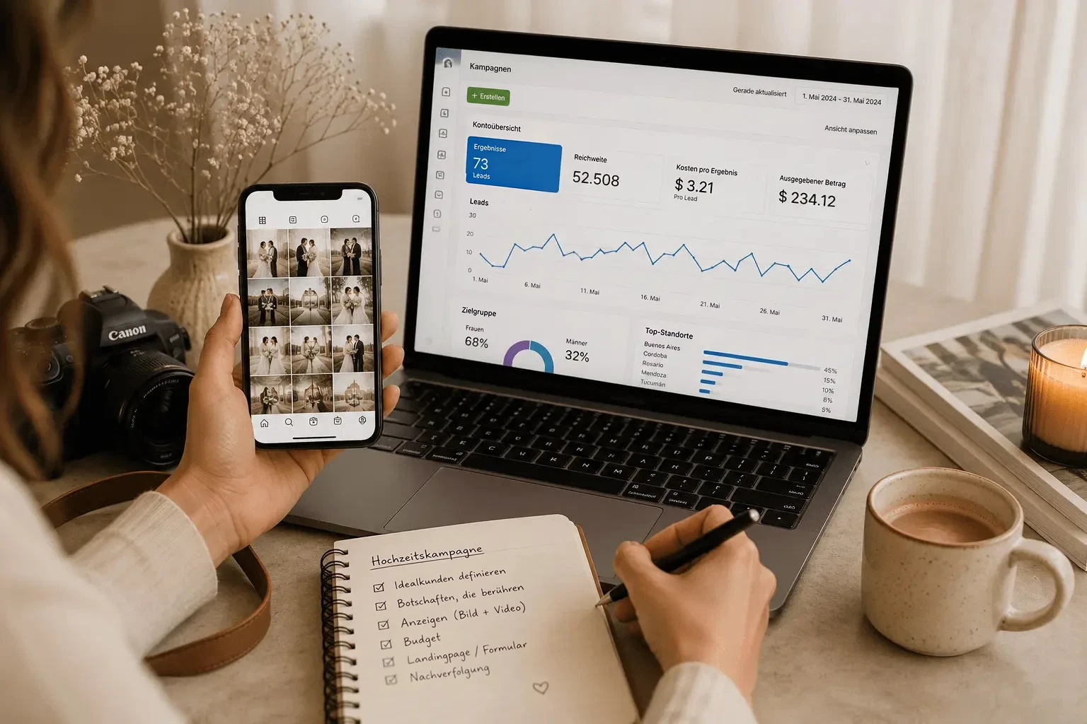 F&uuml;ll deinen Hochzeitskalender mit Ads