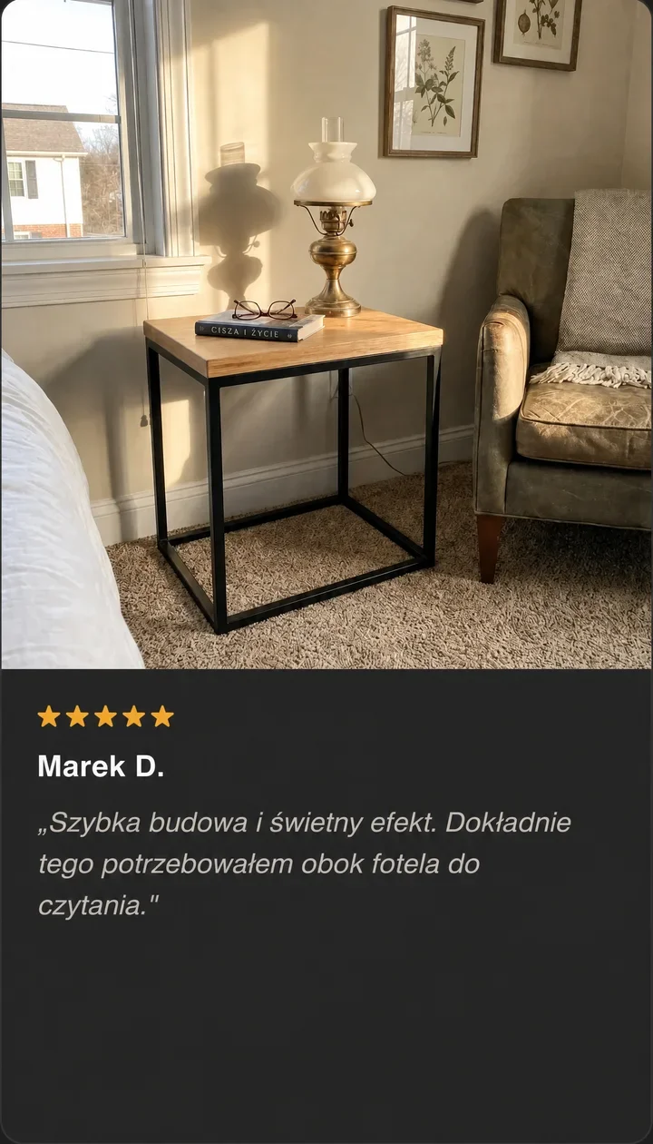 Opinia 5 gwiazdek od Marka D., który zbudował stolik