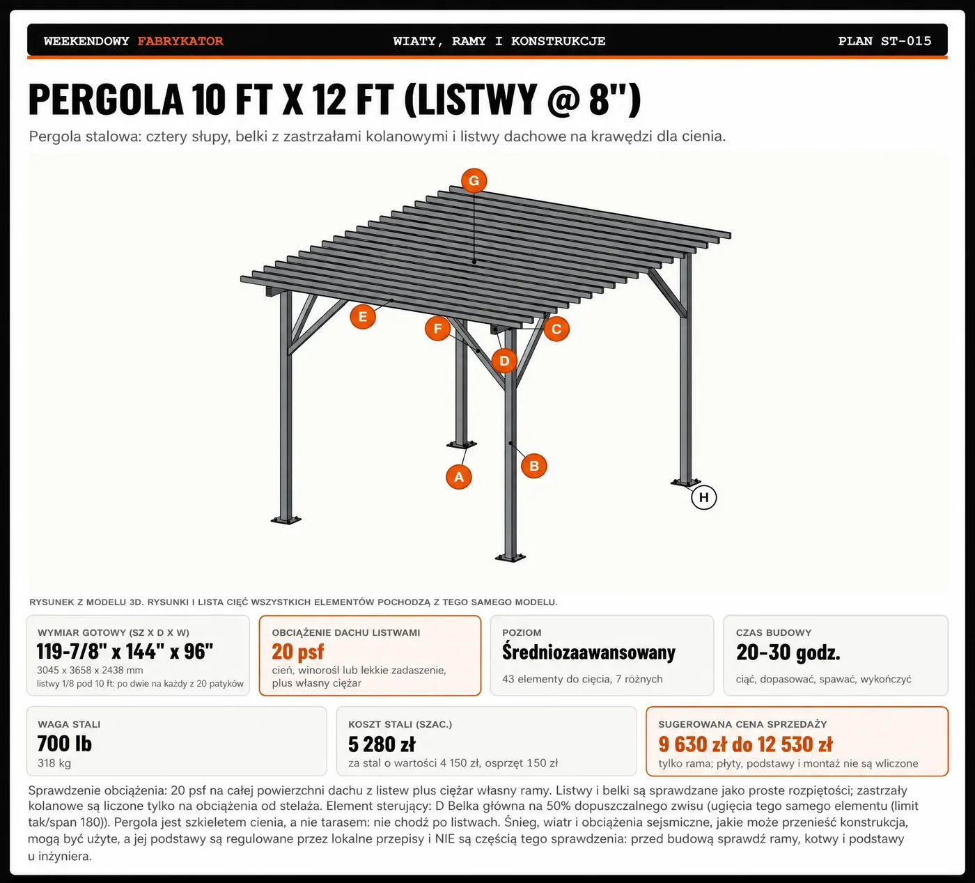 Prawdziwa strona planu: pergola, strona 1