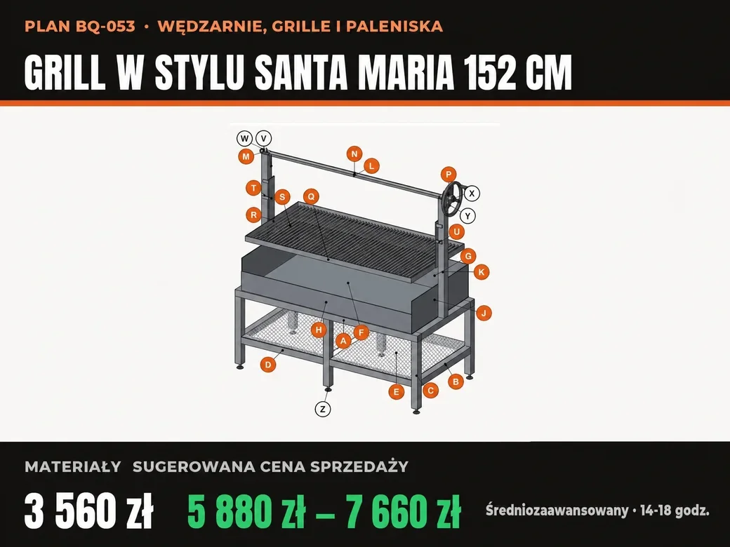 Grill w stylu Santa Maria 152 cm, plan, strona 1