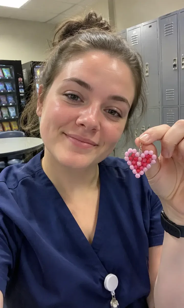 Customer photo of a beaded piece in progress