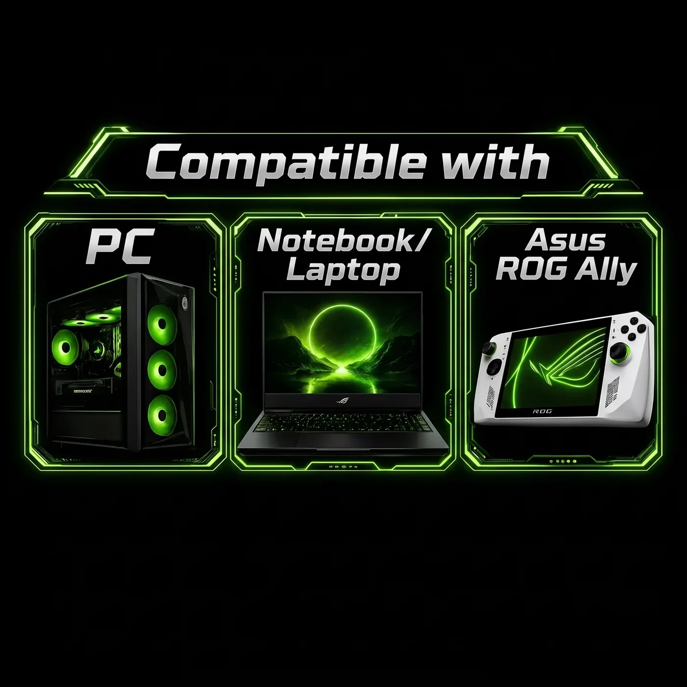 Works on PC, laptop and Asus ROG Ally