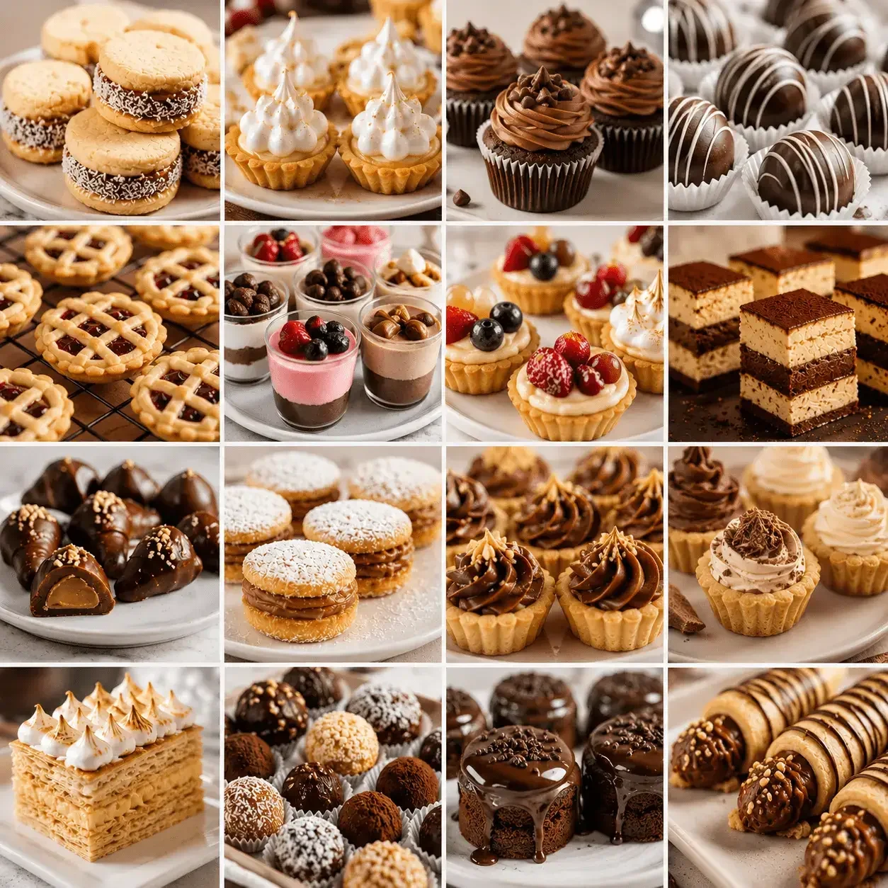 Mini postres variados