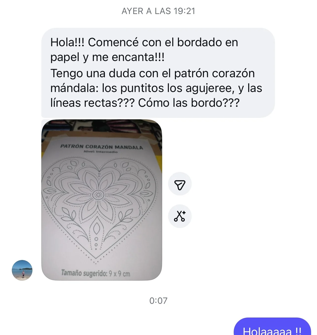 Testimonio real por Instagram