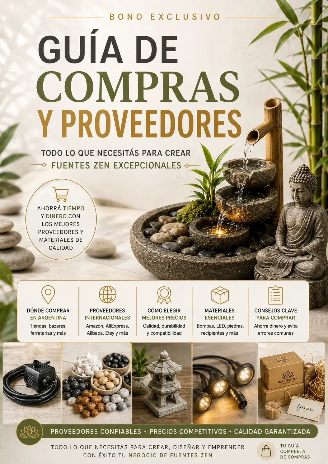 Guía de materiales y proveedores