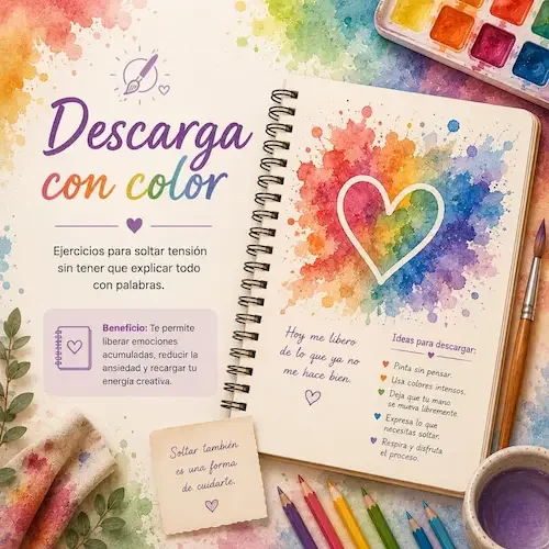 Descarga con color