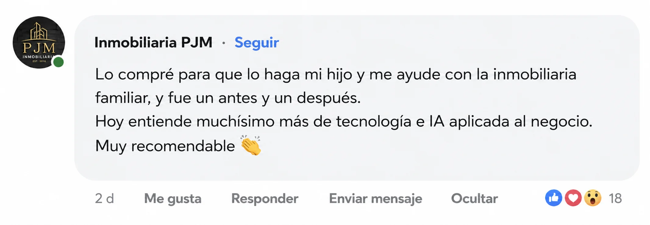 Testimonio alumno