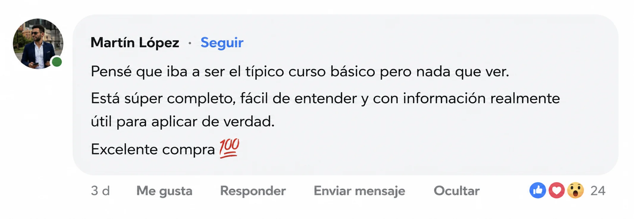 Testimonio alumno