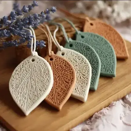 Piedra difusora de arcilla hecha a mano con aceite de fragancia, decoración para el hogar