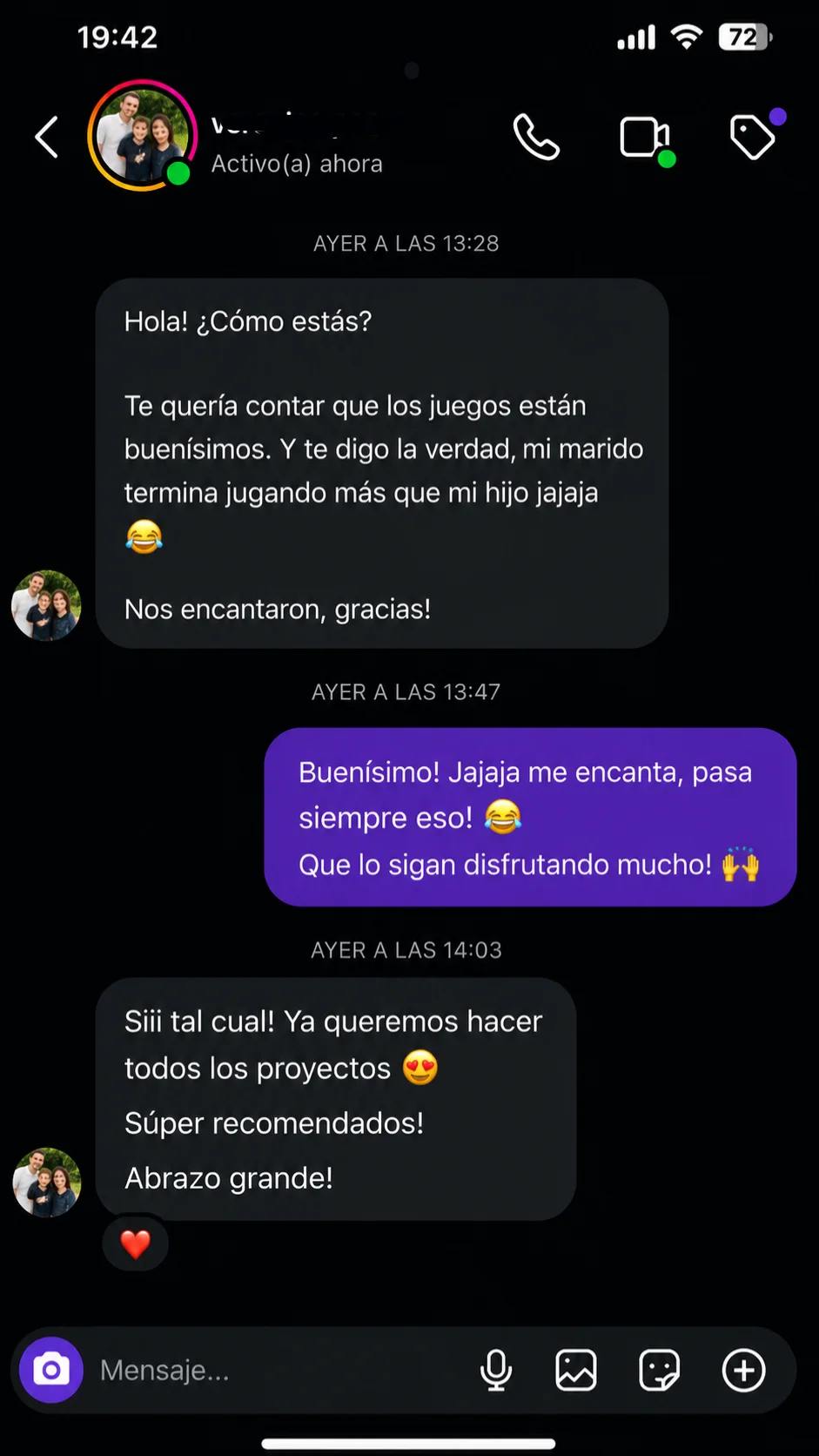 Opinión sobre actividades sin pantalla
