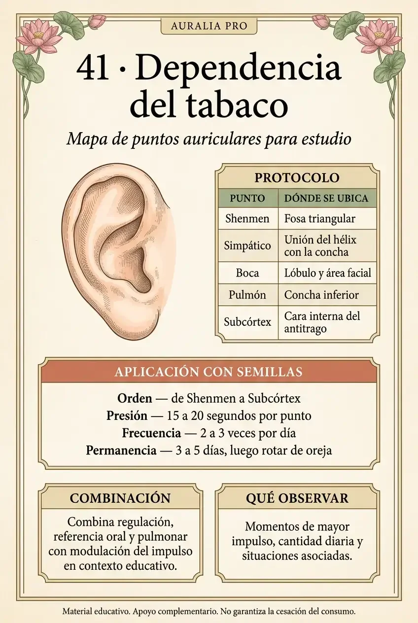 Caso 41 · Dependencia del tabaco — protocolo auricular