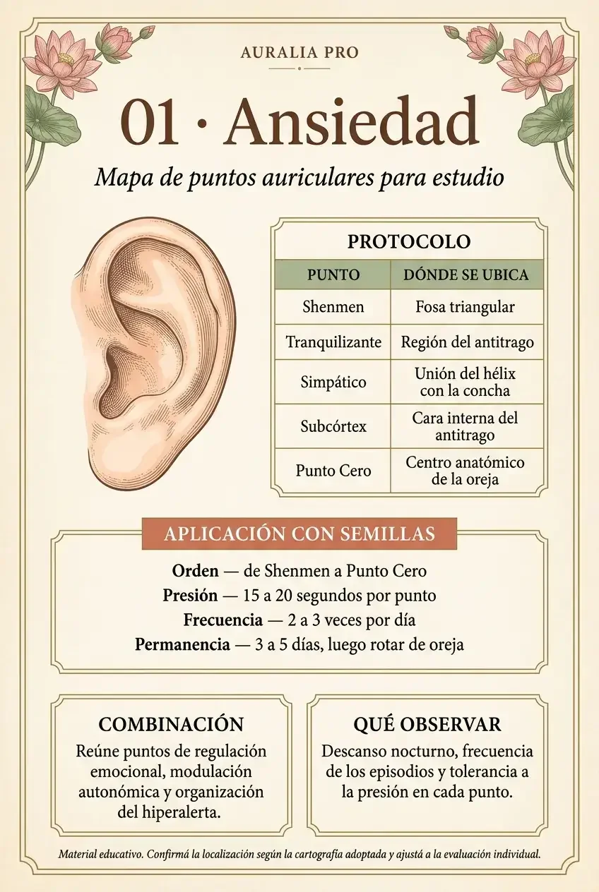 Caso 01 · Ansiedad — protocolo auricular