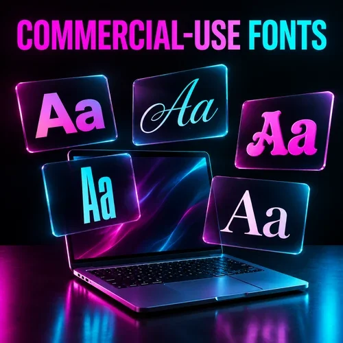 Curated Commercial-Use Fonts