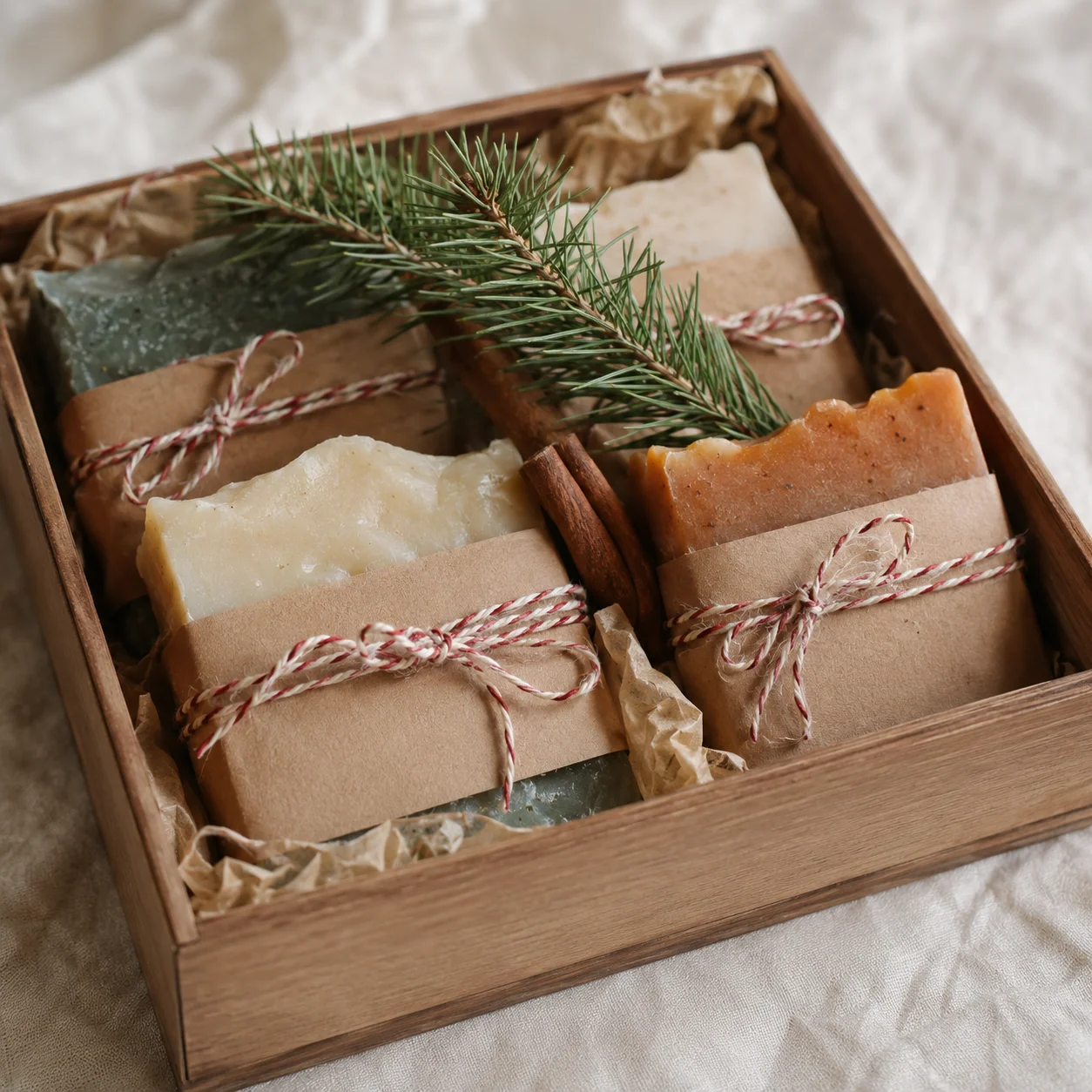 Christmas handmade soap gift bundle